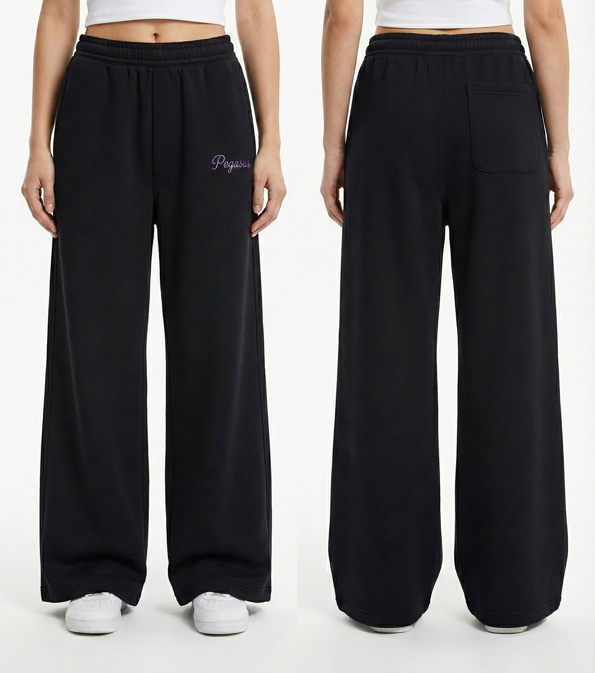 Pegasus Melton Sweatpants - Black