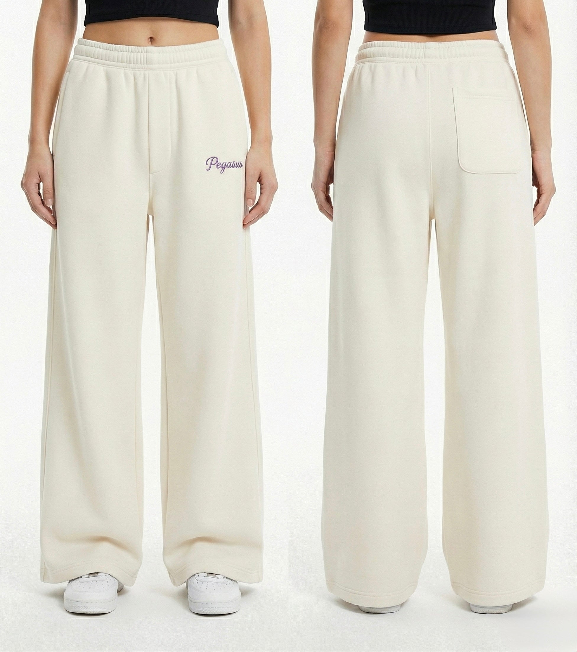 Pegasus Melton Sweatpants - Off White