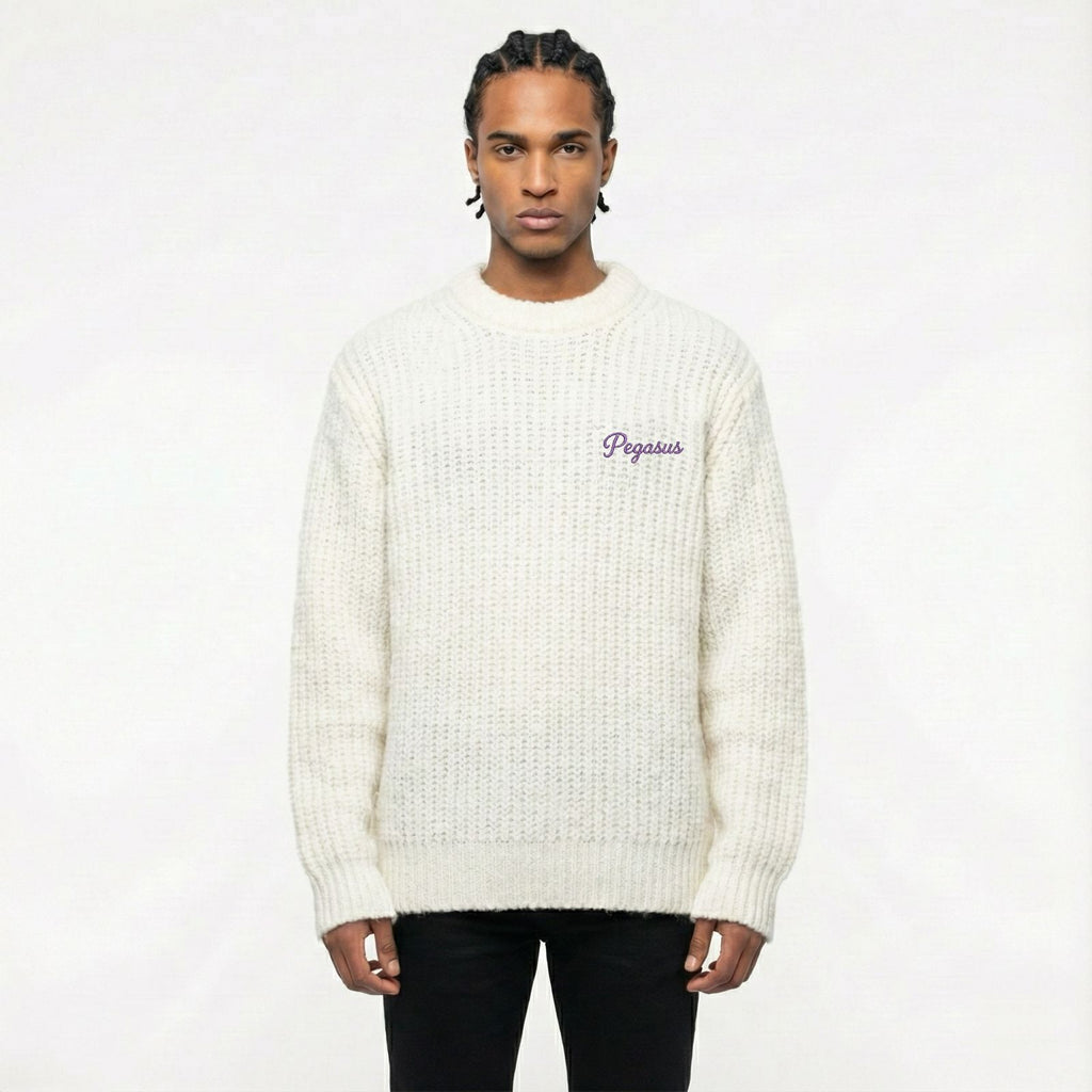 Pegasus Mohair Blend Knit Sweater